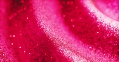 3 boyutlu canlandırma döngüsünden yakın görüntü olarak pembe parıltı dalgası.