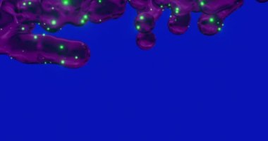 Kara büyü parçacığı geçiş stili, koyu mor sıvı grafik varlık