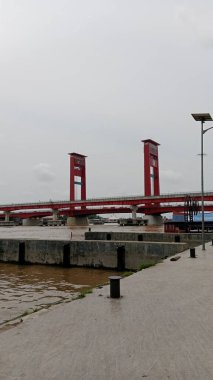Ampera Bridge, Palembang City, Indonesia clipart