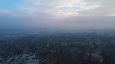 Sisli Sabah Havadan Şehir Görünümü