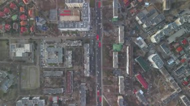 Bir Kentsel Mahalle Tepeden Aşağı Görünümü