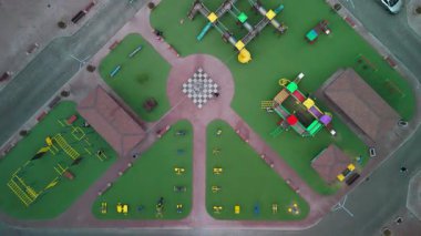 Renkli Oyun Alanının Hava Görünümü