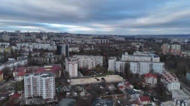 Çeşitli Kentsel Mimarinin Hava Görünümü