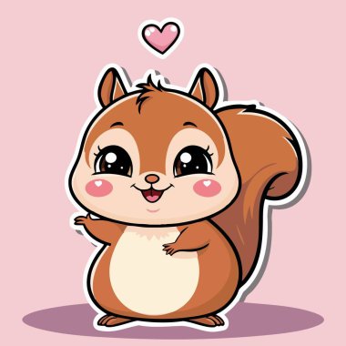 Sevimli kawaii sincabı, güler yüzlü ve yürekli.