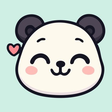 Sevgi dolu yüzlü ve yürekli bebek panda