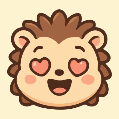 Bebek kirpiyi seven kalp gözlü ve mutlu bir ifadeyle