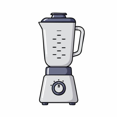 Basit açık gri blender çizgi film çizimi