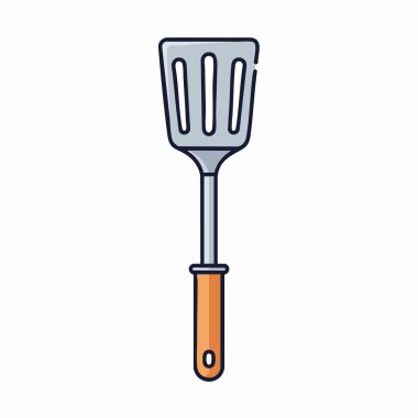 Turuncu saplı Mutfak Spatula Utensil