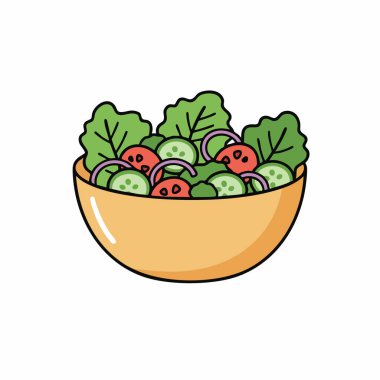 Taze Sebze Kasesi Çizimi