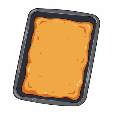 Yapışkan olmayan bir tavada browni hamuru hazırlanıyor