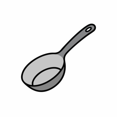 Gri Ölçüm Kaynağı veya Ladle Kitchen Utensil