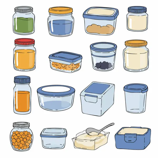 Yiyecek Depolama Kutuları ve Kutuları Koleksiyonu