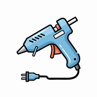 Yapıştırıcı Silah Vektörü İllüstrasyonu