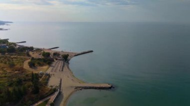 Hava Sahil Manzarası Sahil İskeleleri Ufku