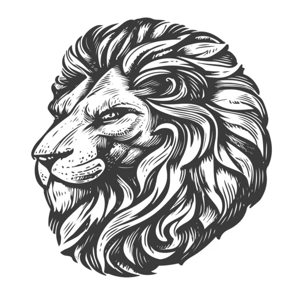 free star clipart black and white lion