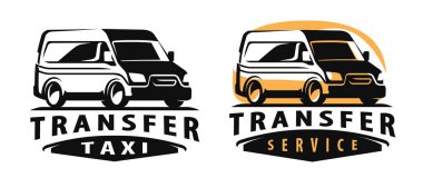 Taksi servisi amblemi veya sembol vektör çizimi. Otomatik aktarım logosu