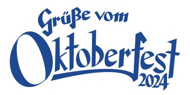 mavi ve beyaz başlık ve Ekim Festivali 2024 'ten mesajlar