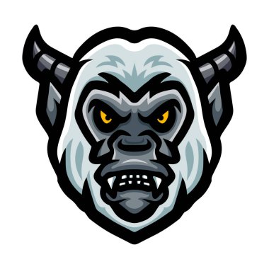 Yeti Baş Logo Maskotu Tasarımı