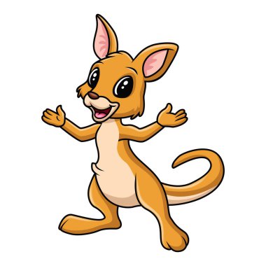 Komik Kanguru gülümsüyor.