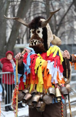 Pernik, Sofya Devleti, Bulgaristan - 01.26-28.2024: Surva 30. Uluslararası Maskeli Balo Oyunları Festivali