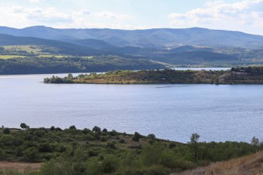 Bulgaristan 'daki muhteşem Pchelina Barajı' nın manzarası, genel görünüm