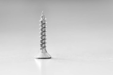 Metal vida, tamir için ideal. Sivri uçlu, sivri uçlu. Makro fotoğraf