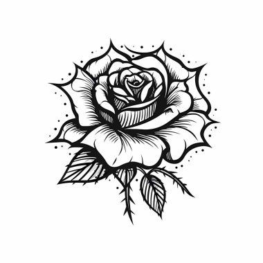 Beyaz arkaplanda izole edilmiş Siyah Güller