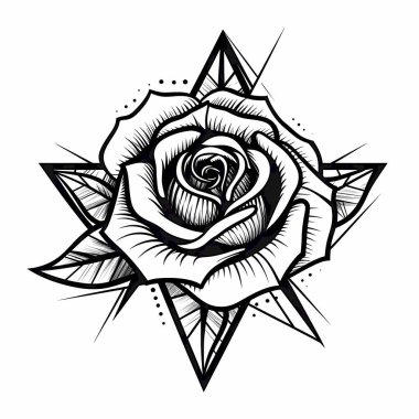 Beyaz arkaplanda izole edilmiş Siyah Güller