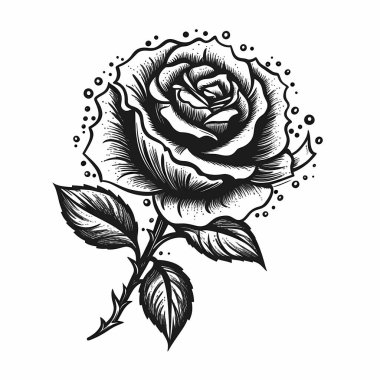 Beyaz arkaplanda izole edilmiş Siyah Güller