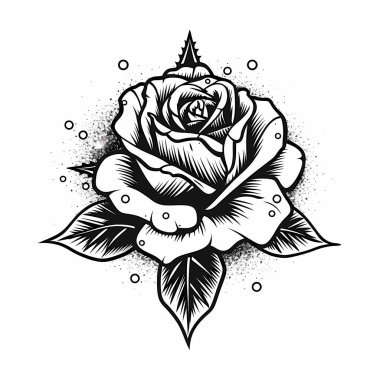 Beyaz arkaplanda izole edilmiş Siyah Güller