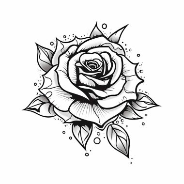 Beyaz arkaplanda izole edilmiş Siyah Güller