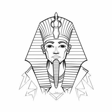 Siyah başlı ve beyaz çizgili Mısır sfenksi