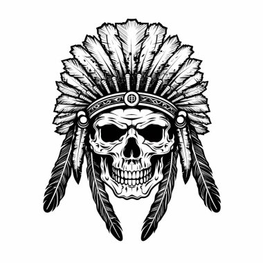 Kuştüyü tasarımı olan Hintlinin kafatası