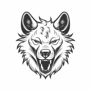 Sırtlan kafası tasarımı çizimi