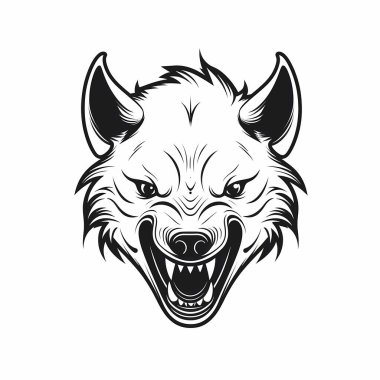 Sırtlan kafası tasarımı çizimi