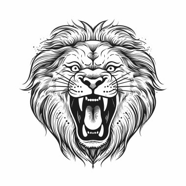 Aslan Baş Sembol Çizim Tasarımı