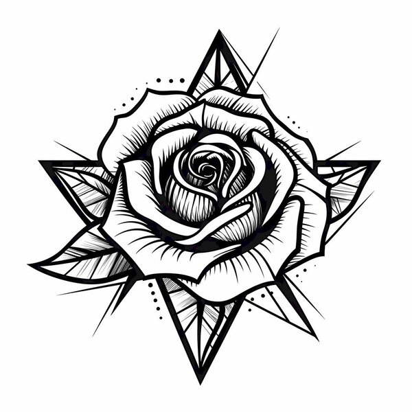 Black Roses Isolated on white Background