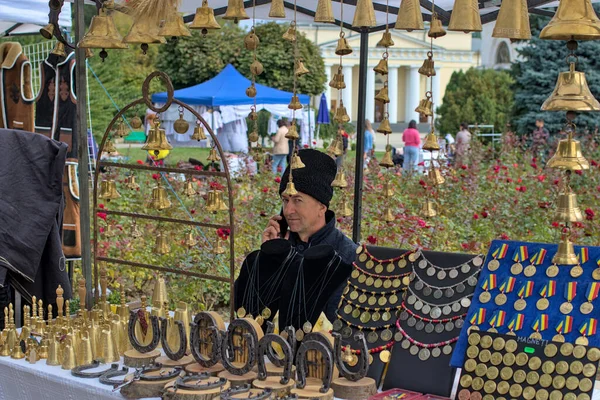 Chisinau Moldavia Octubre 2022 Feria Artesanía Tradicional Aire Libre Productos — Foto de Stock