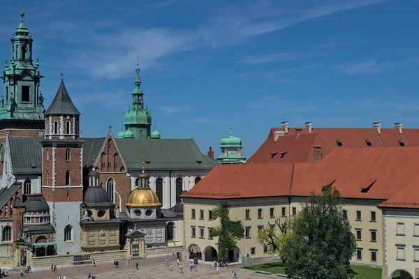 Cracóvia Polônia Julho 2022 Catedral Wawel Castelo Real Cracóvia Vista — Fotografia de Stock