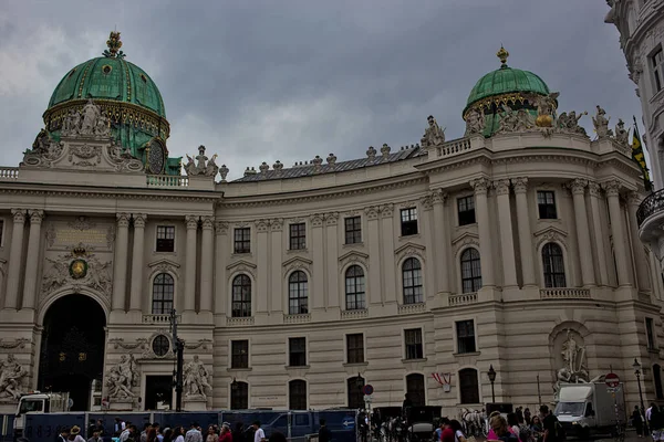 Viena Áustria Junho 2023 Ala Direita Palácio Imperial Hofburg Viena — Fotografia de Stock