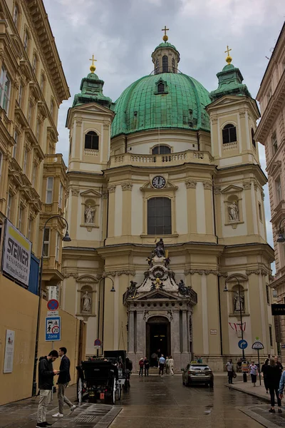 Viena Áustria Junho 2023 Igreja Católica Romana São Pedro Peterskirche — Fotografia de Stock