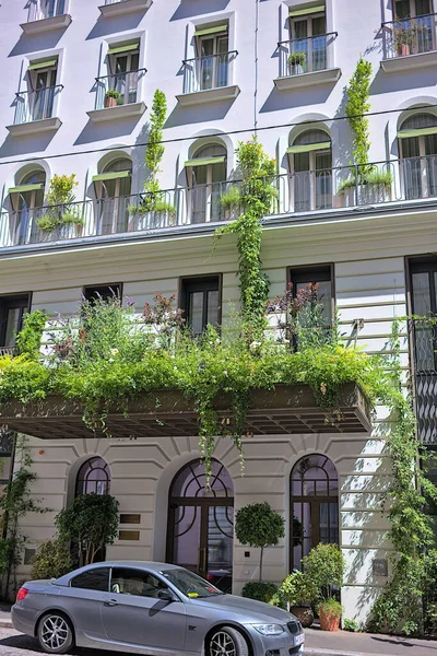 Bécs Ausztria 2023 Június Kilátás Mottó Hotel Csodálatos Épületére Bécs — Stock Fotó