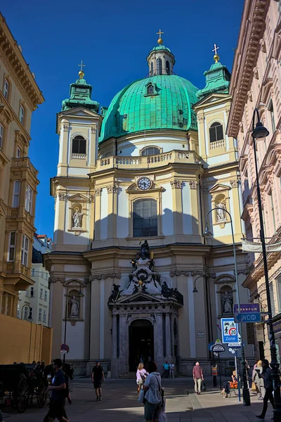 Vienne Autriche Juin 2023 Église Catholique Romaine Saint Pierre Peterskirche — Photo