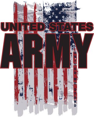 usa flag, typography for your design, United States Army