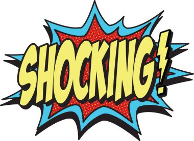 shocking comics style vector illustration