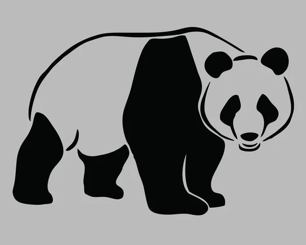大熊猫有动物媒介图解 — 图库矢量图片