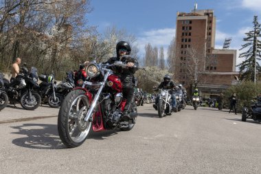 Sofya, Bulgaristan - 25 Mart 2023: Bulgaristan 'ın Sofya kentinde yaz motosiklet sezonunun resmi açılışı