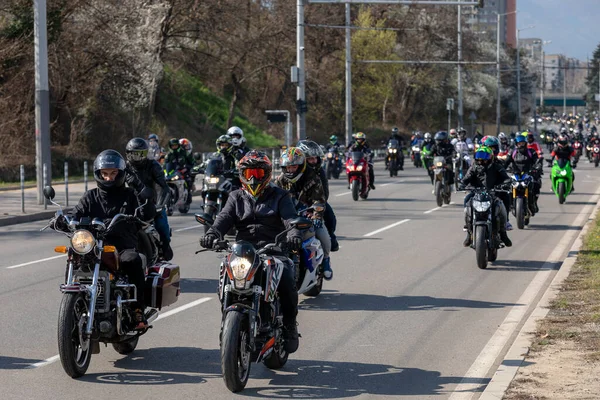 Sofia Bulgarien März 2023 Offizielle Eröffnung Der Motorradsommersaison Sofia Bulgarien — Stockfoto