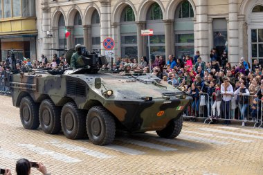 Sofya, Bulgaristan - 6 Mayıs 2023 'te Sofya, Bulgaristan' da düzenlenen tören, 6 Mayıs 'ı kutlayan Aziz George Günü ve Bulgar Ordusu Günü. 6 Mayıs 2023 Sofya, Bulgaristan