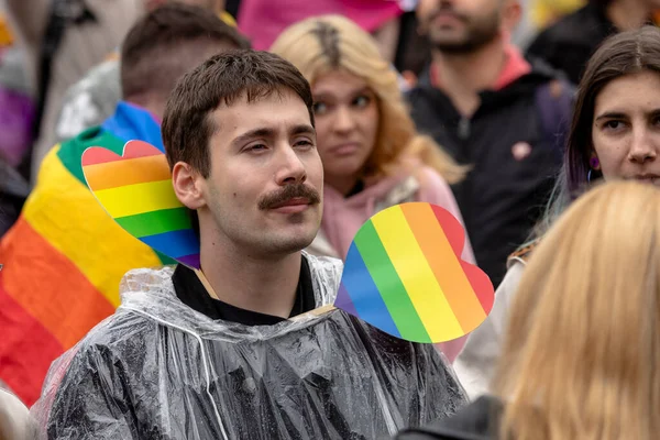 Sofia Bulharsko Června 2023 Sofia Pride Event Podporu Lesbiček Gayů — Stock fotografie